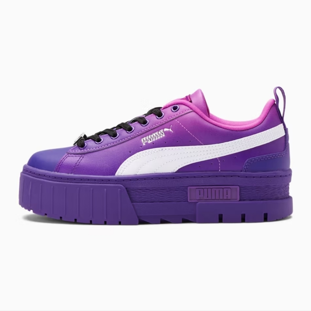 New Puma x Bratz Mayze Platform Sneakers Prism Violet Bratz Shoes Sz 8.5 Shoes - Picture 2 of 15